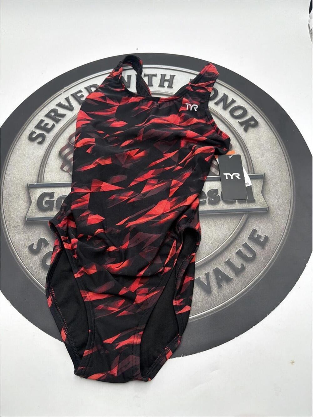 Women's Triadic Maxfit Durafast Elite One Piece Swimsuit Size 34 (M) Red
